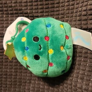 NWT Squishmallows 3.5" "Carol" Green Christmas Tree Plush Clip (US Exclusive)